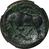 SYRACUSE, Sicily, Agathocles, 317 - 289 B.C. BRONZE AE22 NGC VF Sear#1195 (012)