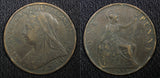 Great Britain Victoria Bronze 1898 1 Penny 30.8 mm  KM# 790 (22 508)