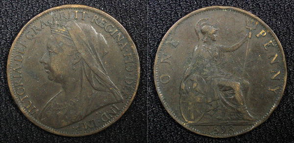 Great Britain Victoria Bronze 1898 1 Penny 30.8 mm  KM# 790 (22 508)