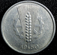 Germany - Democratic Republic (DDR) Aluminum 1950 A 5 Pfennig KM# 2 (23 704)