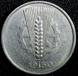 Germany - Democratic Republic (DDR) Aluminum 1950 A 5 Pfennig KM# 2 (23 704)