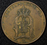 SWEDEN Oscar II Bronze 1891 5 Öre 27mm KM# 757 (22 958)