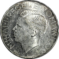 Romania Mihai I Silver 1941 500 Lei aUNC Bessarabia Reunion 37 mm KM# 60 (18351)