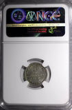German States SAXONY Johann Silver 1870-B 1 Neu-Groschen NGC MS61 KM# 1221 (049)