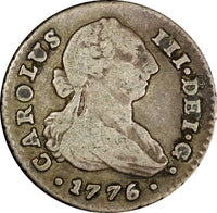Spain Charles III Silver 1776 S CF 1 Real Seville Mint KM# 411.2 (21 710)