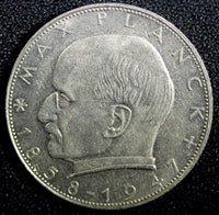 Germany-Federal Republic Max Planck Copper-Nickel 1962 J 2 Mark KM# 116 (23 706)