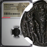 Roman House of Constantine Constantine II AD 337-340 AE Nummus NGC Ch AU (421)