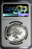 Egypt Silver AH1409//1989 5 Pounds NGC MS66 Mint-5,000 TOP GRADED KM# 665 (007)