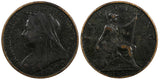 Great Britain Victoria Bronze 1901 Farthing Last Year Type  KM# 788.2 (20 596)