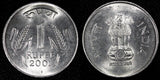 India-Republic 2001 1 Rupee UNC/BU KM# 92.2 RANDOM PICK (1 Coin) (23 977)