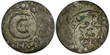 Swedish Livonia City of Riga Carl X Gustav Silver 1660 1 Solidus KM# 50 (22 237)