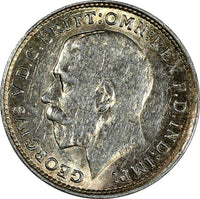 GREAT BRITAIN George V Silver 1920 3 Pence MAUNDY  KM# 813 (17 272)