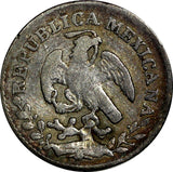 MEXICO Silver 1847 Ga JG 1/2 Real Guadalajara Mint KM# 370.5