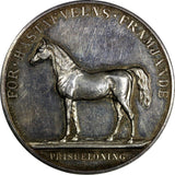 SWEDEN Silver Medal GUSTAV V 1918 Reward for Horse Breeding (43mm) C/S Edge (65)