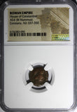 ROMAN Constans AD 337-350 AE4 BI Nummus / Army Soldiers NGC (090)