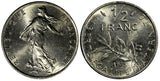 France 1975 1/2 Franc signature "O. Roty" 19.5 mm GEM BU KM# 931.1 (20 507)