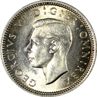 Great Britain George VI Silver 1943 6 Pence WWII Issue Unc KM# 852 (21 100)