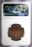 Russia Nicholas I Copper 1842 СПМ 1 Kopeck NGC MS62 BN  Izhora Mint  C# 144.3(3)