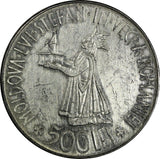 Romania Mihai I Silver 1941 500 Lei aUNC Bessarabia Reunion 37 mm KM# 60 (338)