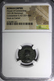 ROMAN Constantine II as Caesar AD 337-340 AE3 Nummus /Wreath of Success NGC (21)