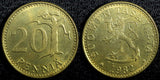 FINLAND Aluminum-Bronze 1982 K 20 Penniä 22mm UNC KM# 47 (23 539)