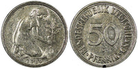 Germany - Federal Republic Copper-Nickel  1969 D 50 Pfennig KM# 109.1   (21 447)