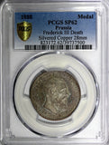 GERMAN EMPIRE Prussia Friedrich III 1888 Kaiser Death Medal PCGS SP62 TOP GRADED