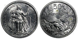 New Caledonia Aluminium 1949 50 Centimes Kagu bird Unc   KM# 1 (20 504)