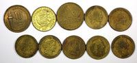 PERU LOT OF 25 COINS 1942-1967 5,10 CENTAVOS (20 936)