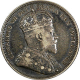 Canada Edward VII Silver 1903 25 Cents VF Condition KM# 11 (19 479)