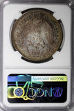 Mexico SECOND REPUBLIC Silver 1901 CN JQ Peso NGC UNC DETAILS Culiacan  KM# 409