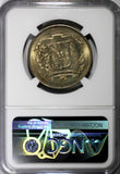 Dominican Republic 1968 1/2 Peso NGC MS64 Mintage-600 000 KM# 21a.1 (022)