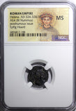 Roman HELENA AD 324-328/30 AE4 BI Nummus NGC MS /GODDESS PAX (188)