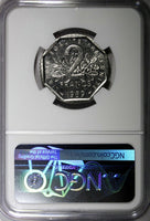 France 1989 2 Francs NGC MS65 Mint-83,000 TOP GRADED  KM# 942.1 (020)