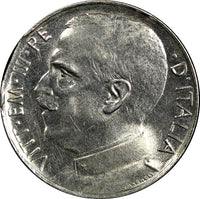 Italy Vittorio Emanuele III  1921 R 50 Centesimi BU Plain Edge KM# 61.1 (844)