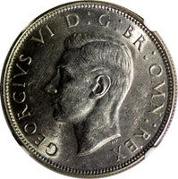 Great Britain George VI Silver 1945 1/2 Crown NGC MS62 32.3 mm KM# 856 (15)