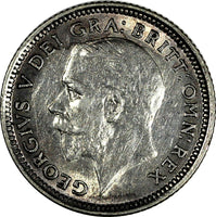 GREAT BRITAIN George V (1910-1936) Silver 1926 6 Pence KM# 815a.1 (17 296)