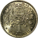 Portugal 1964 1 Escudo Mint Luster GEM BU COIN KM# 578 (20 006)