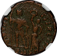 WESTERN ROMAN Honorius  AD 393-423 AE3 Nummus Crowned by Victory NGC (298)