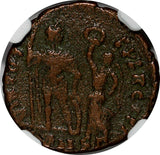 WESTERN ROMAN Honorius  AD 393-423 AE3 Nummus Crowned by Victory NGC (298)