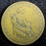 BRAZIL Aluminum-Bronze 1924 1000 Reis 1st Year Type KM# 525 (23 002)
