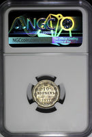 Russia Nicholas II Silver 1917 BC 10 Kopeks NGC MS63 RARE DATE Y# 20a.3 (008)