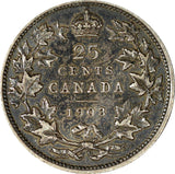 Canada Edward VII Silver 1903 25 Cents VF Condition KM# 11 (19 479)