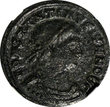 ROMAN Constantine II as Caesar AD 337-340 AE3 Nummus /Camp Gate NGC (320)