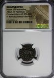 ROMAN Constantinian Dynasty AE3/4 Nummus AD 330-340 / She-Wolf &Twins NGC (114)