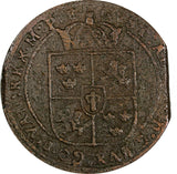 Sweden Gustav II Adolf Copper 1630 1 Ore " SATER" 41mm KM# 115 (19 285)