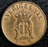 SWEDEN Oscar II Bronze 1906 Öre KM# 768 (22 977)