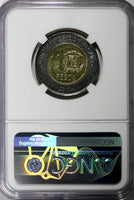 DOMINICAN REPUBLIC 2010 10 Pesos NGC MS65 MELLA  Poland Mint KM# 106 (021)