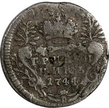 RUSSIA Elizabeth Silver 1744 Grivennik Red Mint  RARE  C# 16 Ex.Otto Horn Collec