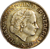 Netherlands Juliana I Silver 1955 1 Gulden 25mm KM# 184 (6368)